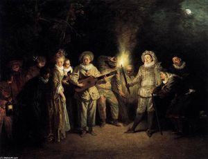 Jean Antoine Watteau - The Italian Comedy