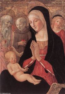 Francesco Di Giorgio Martini - Madonna and Child with Saints and Angels