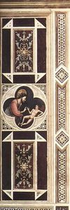 Giotto Di Bondone - Creation of Adam (on the decorative band)