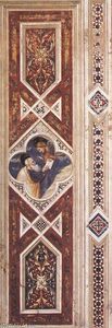 Giotto Di Bondone - Moses at the Mount Sinai (on the decorative band)