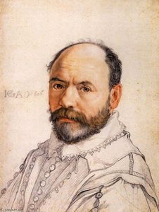 Hendrick Goltzius - Portrait of the Sculptor Pierre Francheville