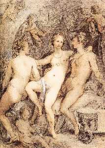 Hendrick Goltzius - Venus between Ceres and Bacchus