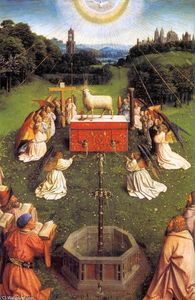 Jan Van Eyck - The Ghent Altarpiece: Adoration of the Lamb (detail) (30)