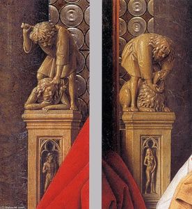 Jan Van Eyck - The Madonna with Canon van der Paele (details) (12)