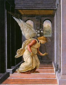 Sandro Botticelli - The Annunciation (detail)