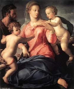 Agnolo Bronzino - Holy Family (9)