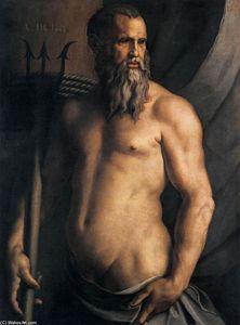 Agnolo Bronzino - Portrait of Andrea Doria as Neptune