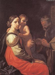 Simone Cantarini - Holy Family
