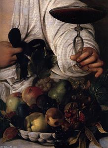 Caravaggio (Michelangelo Merisi) - Bacchus (detail)