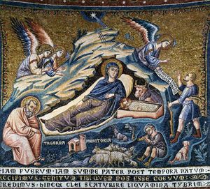 Pietro Cavallini - Apse: 3. Nativity of Christ