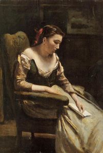 Jean Baptiste Camille Corot - The Letter