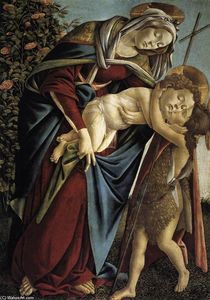 Sandro Botticelli - Madonna and Child and the Young St John the Baptist