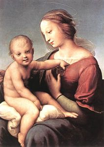 Raphael (Raffaello Sanzio Da Urbino) - Madonna and Child (The Large Cowper Madonna)