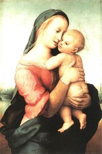 Raphael (Raffaello Sanzio Da Urbino) - Madonna and Child (The Tempi Madonna) - (buy paintings reproductions)