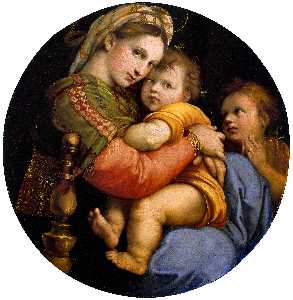 Raphael (Raffaello Sanzio Da Urbino) - Madonna della Seggiola (Sedia)