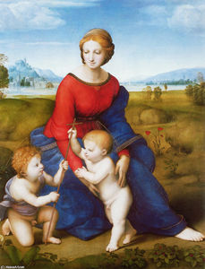 Raphael (Raffaello Sanzio Da Urbino) - Madonna of the Meadow (also known as Madonna del Prato)