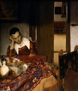 Johannes Vermeer - Maid Asleep at a Table
