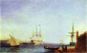 Ivan Aivazovsky - Malta. Valetto Harbour.