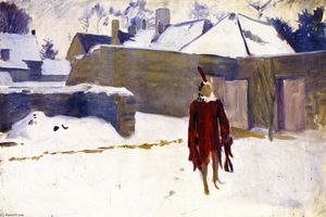 John Singer Sargent - Manikin in the Snow