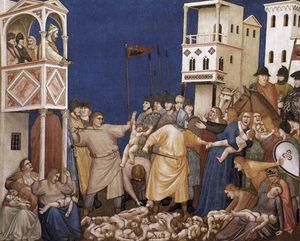 Giotto Di Bondone - The Massacre of the Innocents (North transept, Lower Church, San Francesco, Assisi)