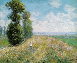 Claude Monet - Meadow with Poplars (also known as Poplars near Argenteuil)