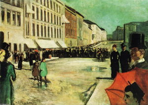 Edvard Munch - The Military Band on Karl Johan Street