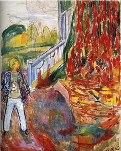 Edvard Munch - Model in Front of the Verandah