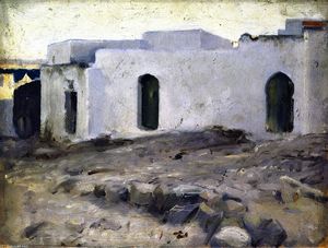 John Singer Sargent - Moorish Buildings on a Cloudy Day (also known as Moorish House on Cloudy Day)