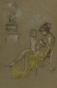 James Abbott Mcneill Whistler - Mother and Child