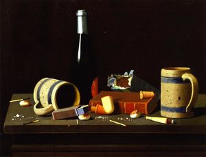 John Frederick Peto - Mugs, Bottle and Pipe