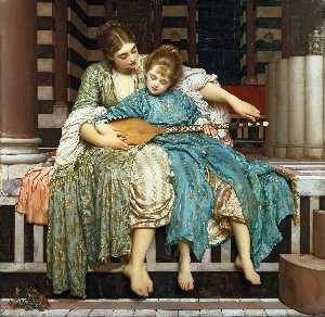 Lord Frederic Leighton - The Music Lesson