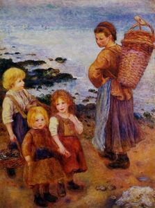 Pierre-Auguste Renoir - Mussel Fishers at Berneval