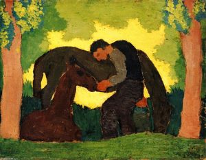 Jean Edouard Vuillard - Man with Two Horses