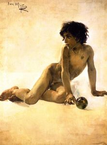 Joaquin Sorolla Y Bastida - Nude with Ball