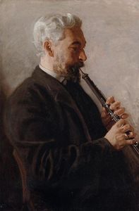 Thomas Eakins - The Oboe Player (also known as Portrait of Benjamin Sharp)