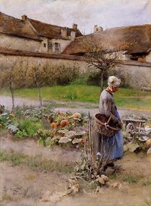 Carl Larsson - October (also known as The Pumpkins)