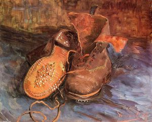 Vincent Van Gogh - A Pair of Shoes - (own a famous paintings reproduction)