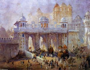 Colin Campbell Cooper - Palace Gate, Udaipur, India