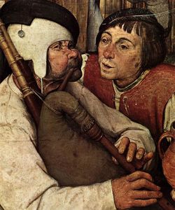 Pieter Bruegel The Elder - The Peasant Dance (detail)