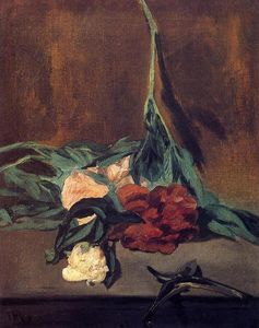 Edouard Manet - Peony Stems and Pruning Shears