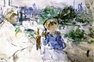 Berthe Morisot - Picnic in the Courtyard
