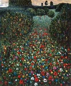 Gustave Klimt - Poppy Field