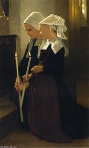 William Adolphe Bouguereau - Prayer at Sainte-Anne-d-Auray