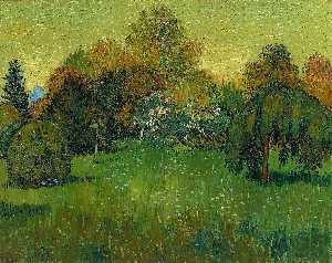 Vincent Van Gogh - Public Park with Weeping Willow: The Poet-s Garden I