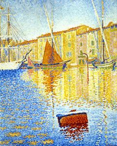Paul Signac - Red Buoy (also known as Harbour at Saint Tropez)