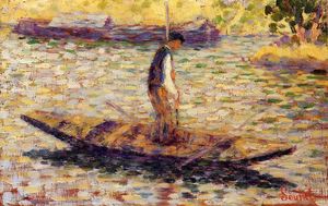 Georges Pierre Seurat - Riverman (also known as Fisherman)
