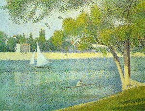 Georges Pierre Seurat - The river Seine at La Grande-Jatte