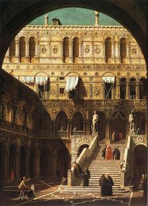 Giovanni Antonio Canal (Canaletto) - Scala dei Giganti