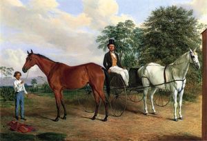 Edward Troye - Self Portrait in a Carriage