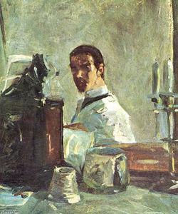 Henri De Toulouse Lautrec - Self-portrait in front of a mirror